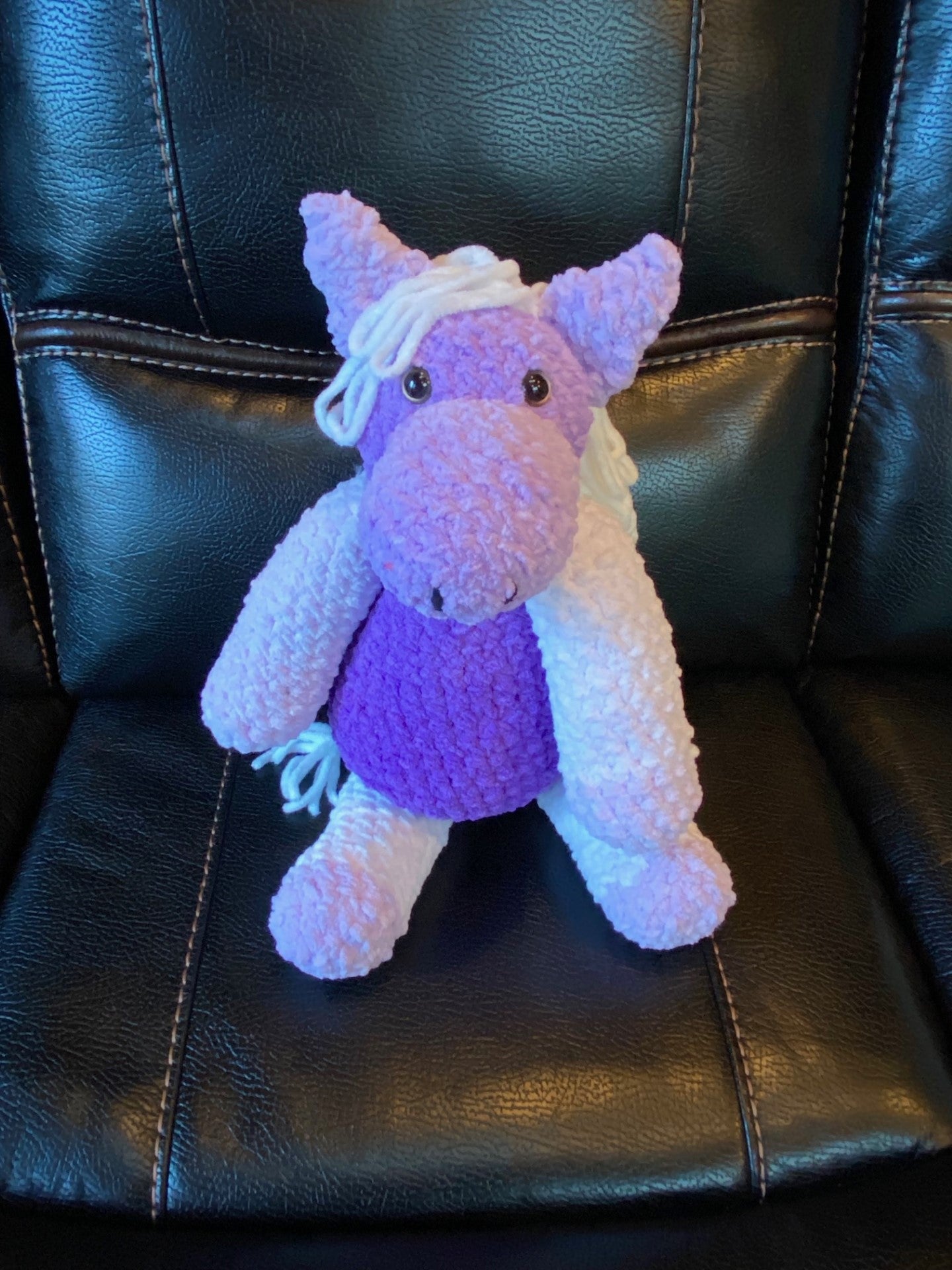 Purple Ombre Horse Plushie