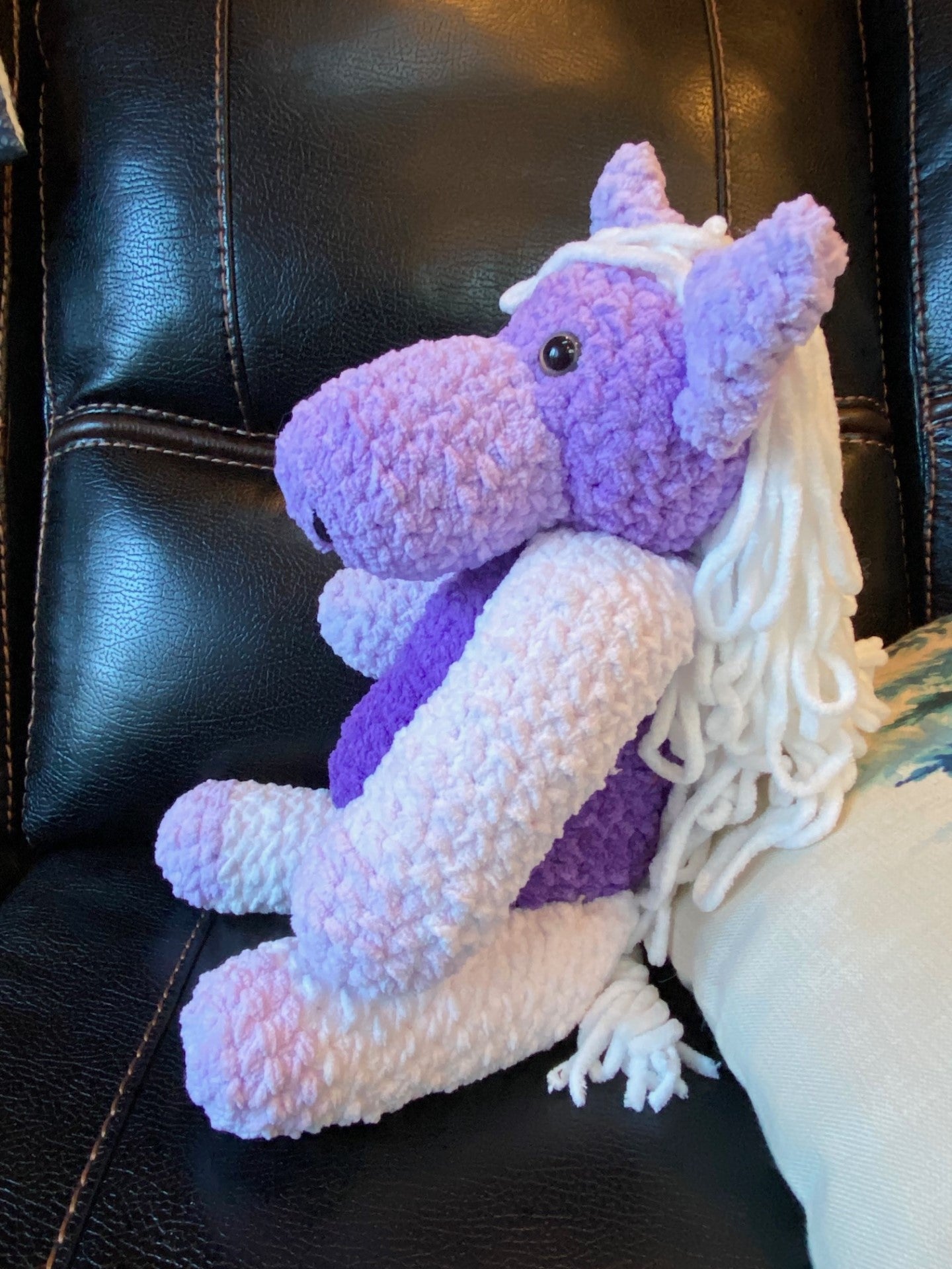 Purple Ombre Horse Plushie